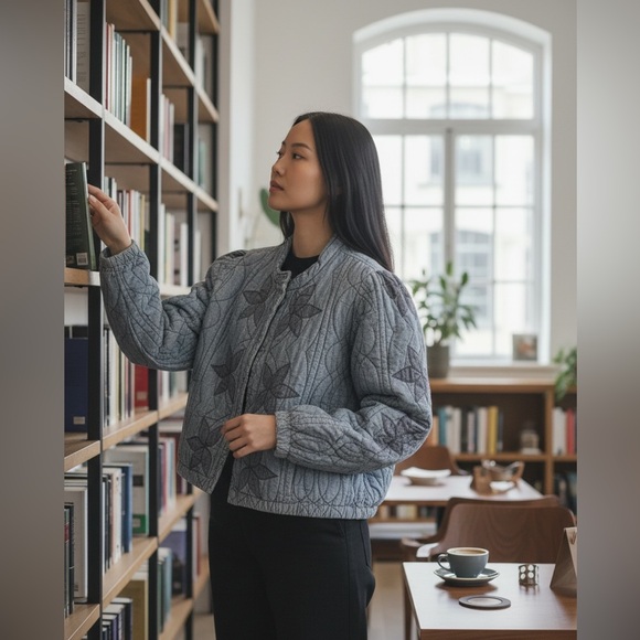 Free People Quinn Quilted Bomber Jacket - Picture 2 of 14